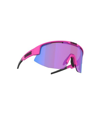 Bliz Matrix - Nano  Nordic Light, neon pink frame, begonia with blue multi lens. Brillenfassung - Sportbrillen,