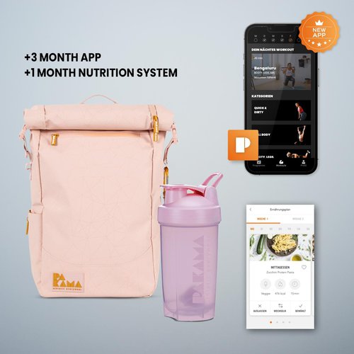 PAKAMA athletics PAKAMA Bag 2.0 XXL Bundle + Shaker + Nutrition System 1 Monat