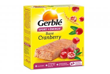 Gerblé gerble sport cranberries energy bar  6er pack