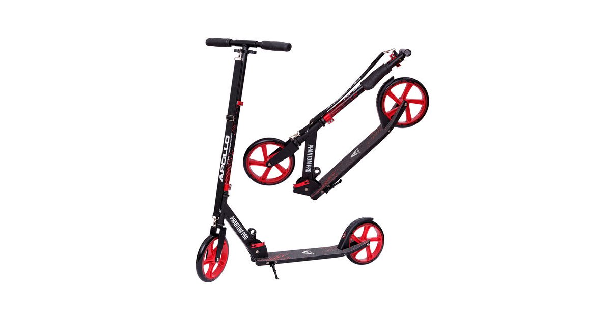 Apollo Apollo City Scooter klapp und höhenverstellbar Phantom Pro, rot