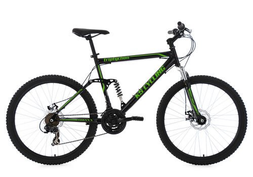 KS Cycling KS Cycling Mountainbike Fully 21 Gänge Triptychon 26 Zoll, Schwarz, 51 cm