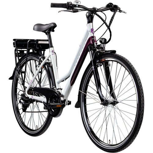 Zündapp Zündapp Z802 Damen 700c E-Bike Trekking, weiß/lila
