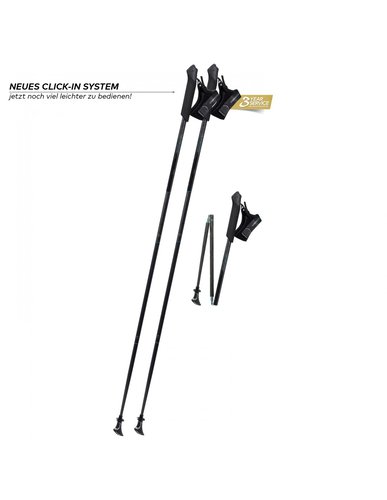 Komperdell Nordic Walking Carbonstock Traveller FXP Wanderstocklänge  - 135 cm,