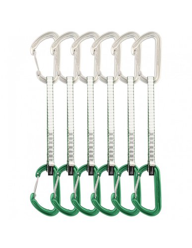 Dmm Climbing DMM Expressen-Sets 6er Spectre Quickdraw Green 18cm Schlingenmaterial - Dyneema PE, Expressschlingenlänge - 180 mm, Schnapper Art - Drahtbügel -  Drahtbügel,