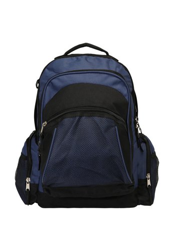 GLOBETROTTER GLOBETROTTER Rucksack "Basic DLX", Synthetik, gepolstert, Taschen, zweifarbig, black/navy