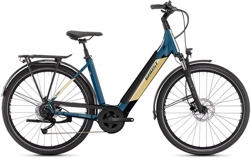 Ghost E-Bike "E-Teru B Essential Low EQ", 9 Gang, Shimano, Alivio RD-M3100, Mittelmotor 250 W, Pedelec, Elektrofahrrad für Damen u. Herren