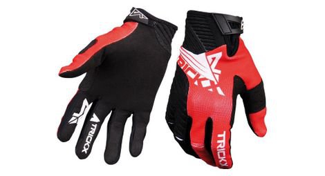 Trick X race long handschuhe schwarz   rot