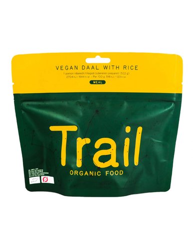 Trail Organic Food Trail Organic Food, Vegan daal with rice Fertiggerichte - Vegane Gerichte,