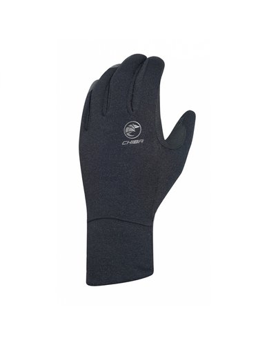 Chiba Fahrrad-Handschuhe POLARFLEECE Handschuhfarbe - Schwarz, Handschuhgröße - S,