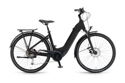 Winora Tria 9 Wave Unisex Pedelec E-Bike Trekking Fahrrad schwarz 2024 56cm  E-Trekkingbikes