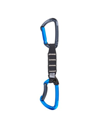 Climbing Technology Expresse Lime Set NY Pro, 12 cm, antrazitblau Schnapper Art - Gebogen - Gerade, Expressschlingenlänge - 120 mm, Expressengewicht - 81 - 100 g, Schlingenmaterial - Polyamid  Polyester,
