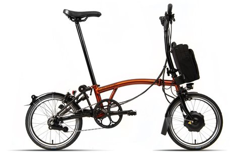 Brompton C-Line Electric Explore - Typ M - 16 Zoll 300Wh 6N Faltrad - Flame Lacquer - 2022