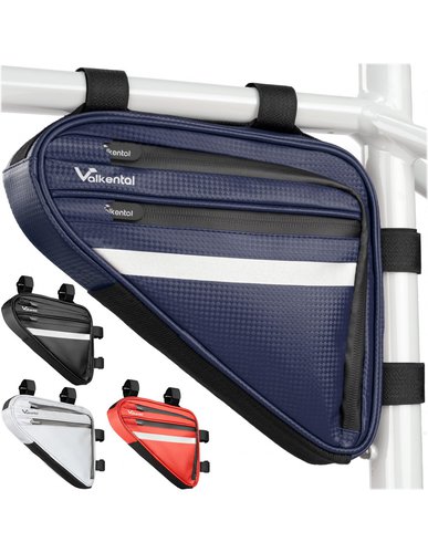 Valkental Triangel Bag - Praktische Rahmentasche mit viel Platz, blau Taschenvariante - Rahmentasche,