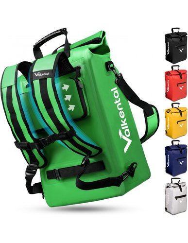 Valkental ValkOne 3in1 Fahrradtasche - perfekt für deinen Alltag, grün Taschenvariante - Gepäckträgertaschen,
