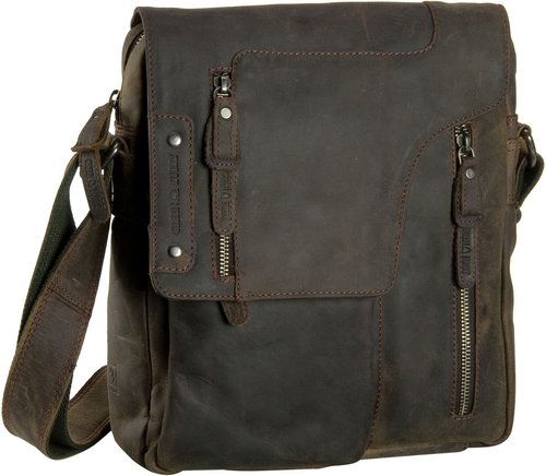 Greenburry Vintage Revival Vol. 2 Revolver Bag  in Braun (5.4 Liter), Umhängetasche