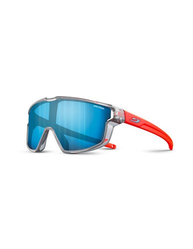 Julbo Julbon Kinderbrille Fury Mini, Grau Durchscheinend GlänzendNeonorange Matt, Spectron 3