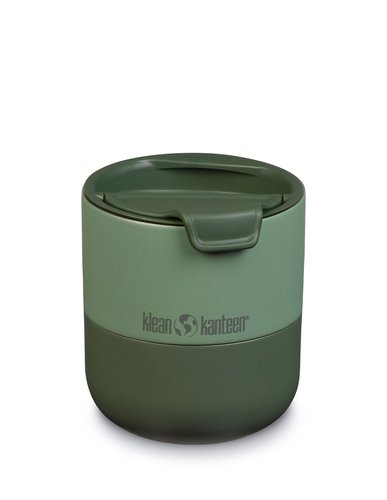 Klean Kanteen Edelstahl Thermobecher Rise Lowball Tumbler 296ml mit Flip Lid Deckel, sea spray grün Trinkflaschenfarbe - Green,