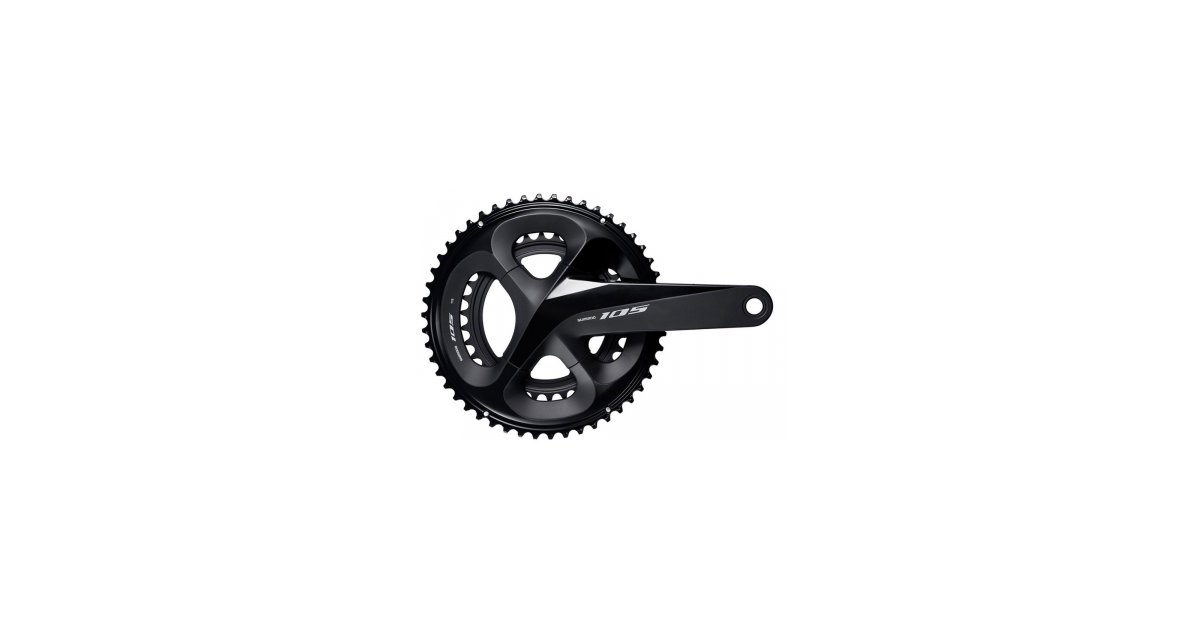 Shimano 105 FC-R7000 Crankset - 165mm, 11-Speed, W/O Rings, 110 BCD Hollowtech Crank Arms Hollowtech Ii Spindle