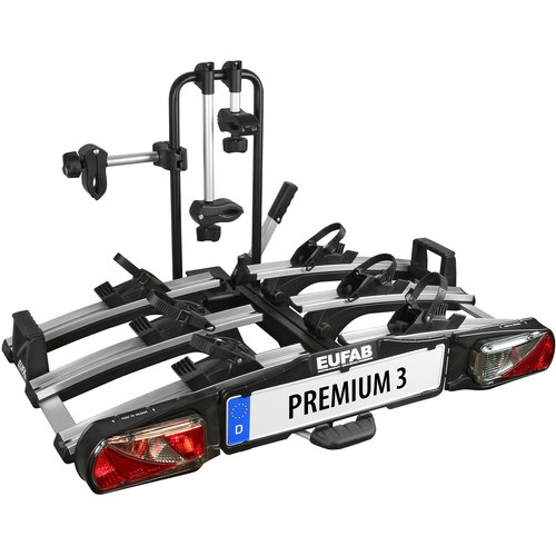 Eufab Fahrradträger für Anhängerkupplung Premium 3 mit Abklappfunktion