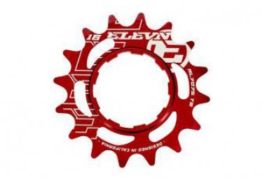 Elevn aluminiumzahn shimano rot