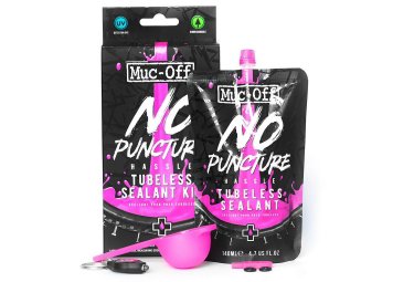 Muc Off muc off tubeless dichtungsmittel 140ml   mesur scoop   werkzeug ventil   uv brenner