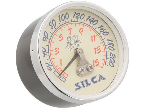 Silca Manometer Retro bis 210 psi für Pista/SuperPista bis Modell 2013