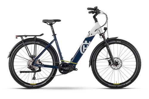 Husqvarna Cross Tourer CT3 27.5  Wave Unisex Pedelec E-Bike Trekking Fahrrad weißblau 2024 55 cm L  E-Trekkingbikes