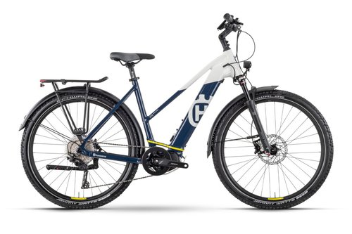 Husqvarna Cross Tourer CT3 27.5  Damen Pedelec E-Bike Trekking Fahrrad weißblau 2024 40 cm S  E-Trekkingbikes