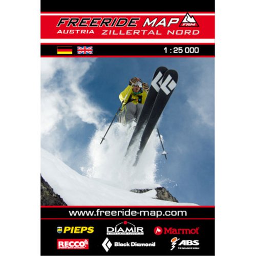 Freeride Map Zillertal Nord - Ski