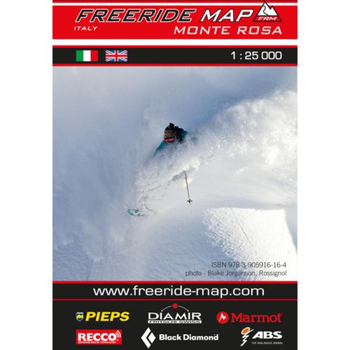 Freeride Map Monte Rosa - Ski