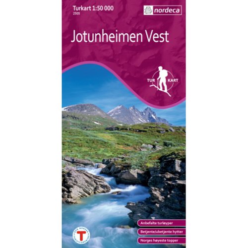 Nordeca Norwegen Turkart 2505 Jotunheimen Vest