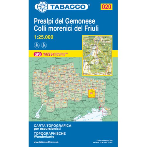 Tabacco Prealpi del Gemonese-C. Morenici del Friuli 020 Wk