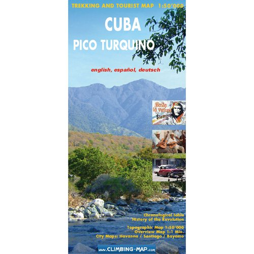 Climbing Map Cuba - Pico Turquino Karte