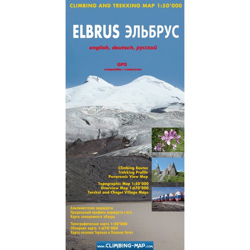 Climbing Map Elbrus Karte
