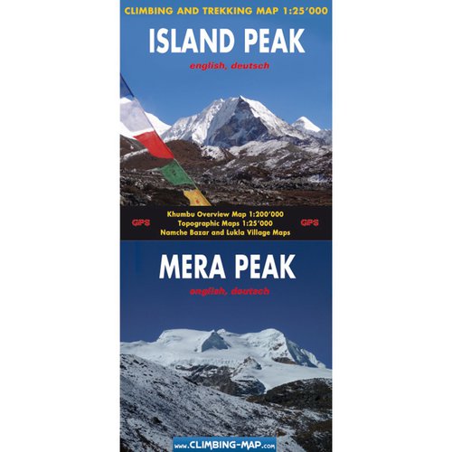 Climbing Map Island Peak / Mera Peak Karte