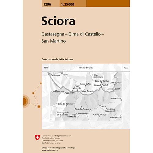 Swisstopo Sciora 1296 Landeskarte 1:25 000