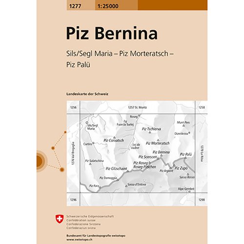 Swisstopo Piz Bernina 1277 Landeskarte 1:25 000
