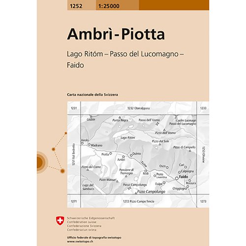Swisstopo Ambri-Piotta 1252 Landeskarte 1:25 000