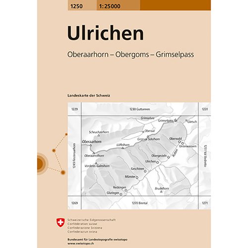 Swisstopo Ulrichen 1250 Landeskarte 1:25 000