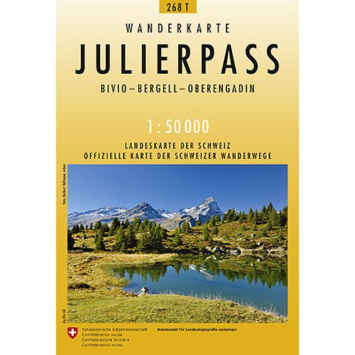 Swisstopo Julierpass 268T Wanderkarte 1:50 000