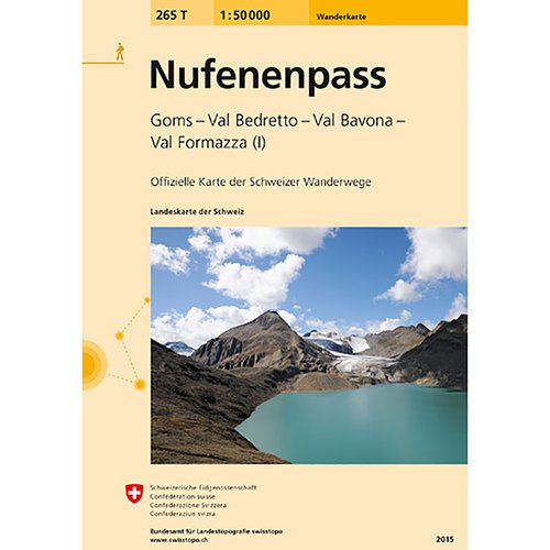 Swisstopo Nufenenpass 265T Wanderkarte 1:50 000