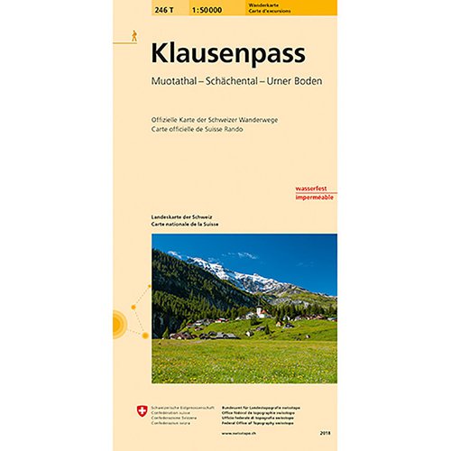 Swisstopo Klausenpass 246T Wanderkarte 1:50 000