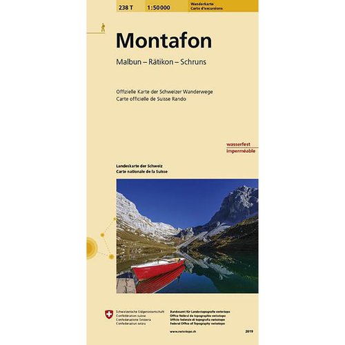 Swisstopo Montafon 238T Wanderkarte 1:50 000