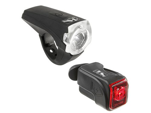 M-Wave LED Fahrradleuchtensatz USB (Akku -