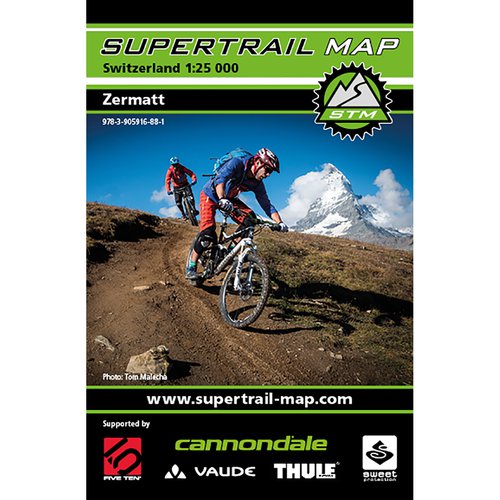 Supertrail Map Zermatt - MTB