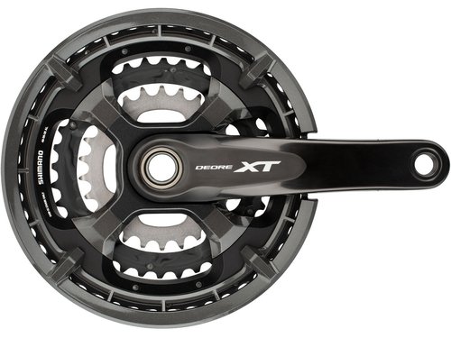 Shimano XT Kurbelgarnitur FC-T8000 Hollowtech II mit Kettenschutzring