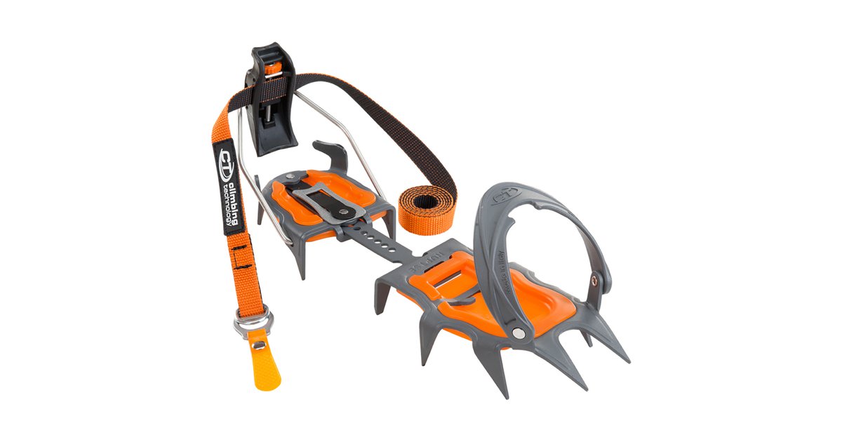 Climbing Technology Snow Flex Rampone Semiautomatico - 10 Punte, Lega Leggera, Per Scialpinismo E Progressione Su Neve, Taglia Regolabile