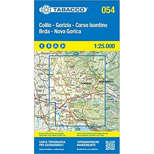 Tabacco Collio - Brda - Gorizia 054 Wanderkarte