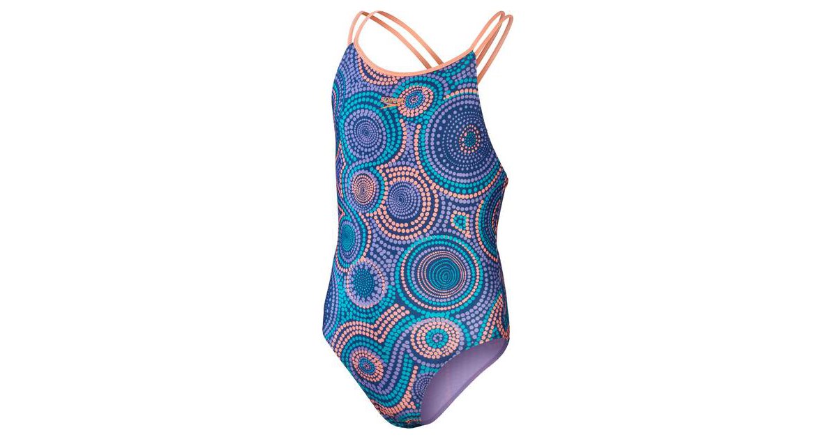 Speedo Kinder Badeanzug Alo Pt Twnstrp Jf Blue Purple