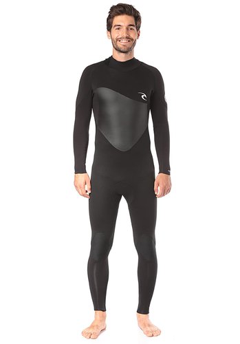 Rip Curl Omega 3/2mm Back Zip - Neoprenanzug für Herren - Schwarz